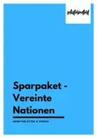 Vorschau - Arbeitsblätter - Sparpaket Vereinte Nationen - UNO mit Arbeitsblättern & Videos - Deckblatt