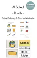 Vorschau - Arbeitsblätter - "At School": Picture Dictionary & Bild-und Wortkarten - Deckblatt