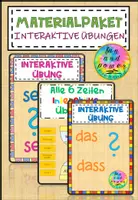 Vorschau - Spiele - Materialpaket-Interaktive Übungen-Grammatik - Deckblatt