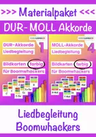 Vorschau - Spiele - Boomwhacker Dur & Moll Akkorde farbig für Liedbegleitung • Tafelmaterial - Deckblatt