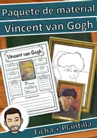 Vista previa - Hojas de trabajo - Paquete de materiales Vincent van Gogh (Impresionismo) - Portada