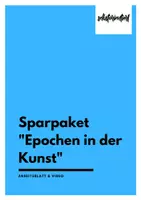 Vorschau - Arbeitsblätter - Sparpaket "Wichtige Epochen in der Kunst" - Arbeitsblätter & Videos - Deckblatt