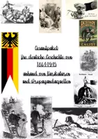 Vorschau - Stundenentwürfe - Gesamtpaket: Deutsche Geschichte von 1864-1945 durch 38 Karikaturen und Propagandaquellen (mit EWH) - Deckblatt