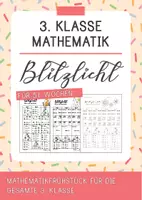 Vorschau - Arbeitsblätter - Blitzlicht - Mathematikfrühstück für die komplette 3. Klasse - Deckblatt