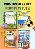 Vorschau - Stundenentwürfe - Jahreszeiten Kunst, vier Kunst Ideen zu den Jahreszeiten - Deckblatt