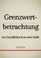 Vorschau - Präsentationen/Tafelbilder - Tafelbilder - Grenzwertbetrachtung (Materialpaket) - Deckblatt