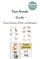 Vorschau - Arbeitsblätter - "Farm Animals": Picture Dictionary & Bild-und Wortkarten - Deckblatt