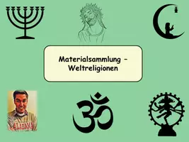 Vorschau - Stundenentwürfe - Materialsammlung - Weltreligionen - Deckblatt