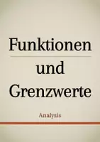 Vorschau - Präsentationen/Tafelbilder - Tafelbilder - Funktionen und Grenzwerte (Materialpaket) - Deckblatt