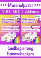 Vorschau - Spiele - Boomwhacker Dur & Moll Akkorde farbig markiert für Liedbegleitung • Tafelmaterial - Deckblatt