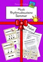 Vorschau - Arbeitsblätter - Paket: Rhythmusbausteine Sommer - Deckblatt