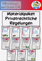 Vorschau - Stundenentwürfe - Materialpaket Privatrechtliche Regelungen Wirtschaft und Recht 8 II Lehrplan Plus - Deckblatt