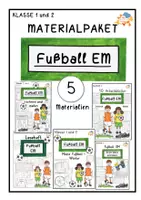 Vorschau - Arbeitsblätter - Fußball EM- Materialpaket- Klasse 1 - Deckblatt