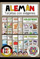 Vista previa - Tarjetas / Manipulativos - ALEMÁN - Tarjetas de imágenes y palabras - PAQUETE DE AHORRO - Portada