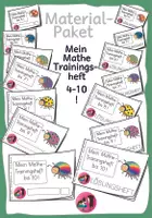 Vorschau - Arbeitsblätter - Materialpaket "Mein erstes Mathe Trainingsheft 4-10 - Deckblatt