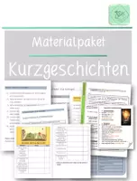Vorschau - Arbeitsblätter - Materialpaket Kurzgeschichten - Deckblatt