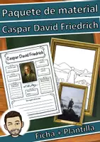 Vista previa - Hojas de trabajo - Paquete de materiales Caspar David Friedrich (romance) - Portada