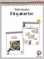 Vorschau - Stationenlernen - Materialpaket Pinguinarten - Deckblatt