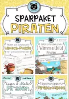 Vorschau - Arbeitsblätter - SPARPAKET Piraten | Piratenklasse - Deckblatt