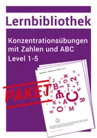 Vorschau - Arbeitsblätter - 30 Arbeitsblätter - Konzentration schulen mit Zahlen und ABC - Deckblatt