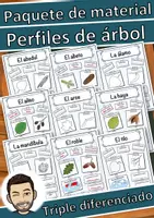 Vista previa - Hojas de trabajo - Paquete de materiales perfiles forestales árbol caducifolio / conífera - Portada