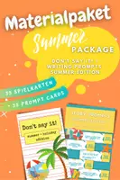 Vorschau - Spiele - Summer Package: Don't say it! (Summer & vacation) + 35 Story Prompts (Summer Edition) - Deckblatt