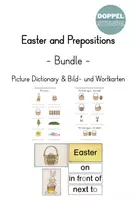 Vorschau - Arbeitsblätter - "Easter and Prepositions": Picture Dictionary & Bild-und Wortkarten - Deckblatt