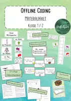 Vorschau - Stundenentwürfe - Materialpaket - Offline Coding - Analoges Programmieren - Klasse 1/2 - Deckblatt