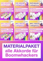 Vorschau - Spiele - Musik: Boomwhacker Tafelmaterial • ALLE DUR- und MOLL-AKKORDE • farbig und sw - Deckblatt