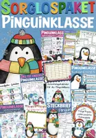 Vorschau - Arbeitsblätter - Pinguinklasse Sorglospaket Materialpaket Klassentier Pinguin - Deckblatt