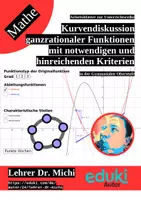 Vorschau - Arbeitsblätter - Kurvendiskussion ganzrationaler Funktionen mit notwendigen und hinreichenden Kriterien (Analysis, +Geogebra) - Deckblatt