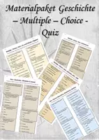 Vorschau - Arbeitsblätter - Paket - Multiple - Choice - Quiz - Geschichte - Deckblatt