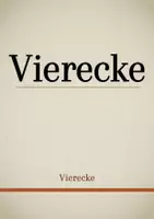 Vorschau - Präsentationen/Tafelbilder - Tafelbilder - Vierecke (Materialpaket) - Deckblatt