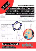 Vorschau - Unterrichtsreihen - Kurvendiskussion, Extremwertprobleme, Steckbriefaufgaben, Funktionenscharen (Analysis, +Geogebra) - Deckblatt