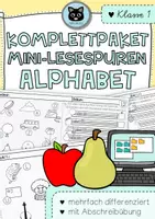 Vorschau - Unterrichtsreihen - Komplettpaket | Mini-Lesespuren | ABC | Alphabet - Deckblatt