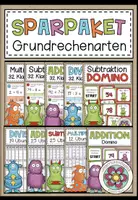 Vorschau - Arbeitsblätter - GRUNDRECHENARTEN (4./5. Schulstufe) - Sparpaket - Deckblatt