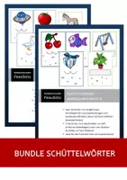 Vorschau - Fördermaterial/Inklusion - Bundle/Sparset "Schüttelwörter" - über 100 Karten mit Schüttelwörtern für den Anfangsunterricht - Deckblatt