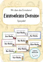 Vorschau - Spiele - Sparpaket Einmaleins-Dominos - Deckblatt