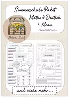 Vorschau - Arbeitsblätter - Paket Sommerschule 1. Klasse - Deckblatt