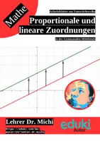 Vorschau - Arbeitsblätter - Proportionale und lineare Zuordnungen (Dreisatz, Wertetabelle, Graph, Quotientengleichheit, Zuordnungsvorschrift, Steigung, Achsenabschnitt, +Geogebra) - Deckblatt