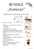 Vorschau - Arbeitsblätter - SPARPAKET „SCHNECKE“ für Kindergarten- & Grundschulkinder (wachsendes* Material) #Frühling - Deckblatt