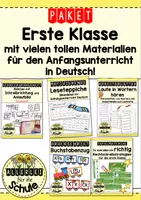 Vorschau - Arbeitsblätter - Erste Klasse - Paket - Deckblatt