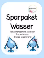 Vorschau - Stundenentwürfe - Sparpaket - Materialien zum Wasser - Deckblatt