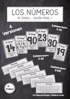 Vorschau - Spiele - Los números - Yo tengo ... ¿Quién tiene? - 6 Versionen! - Deckblatt