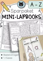 Vorschau - Unterrichtsreihen - SPARPAKET Mini-Lapbooks von A-Z | Buchstabeneinführung - Deckblatt