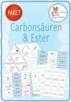 Vorschau - Spiele - Carbonsäuren und Ester – 5x Aktivitäten und Spiele - Deckblatt