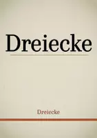 Vorschau - Präsentationen/Tafelbilder - Tafelbilder - Dreiecke (Materialpaket) - Deckblatt