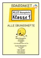 Vorschau - Unterrichtsreihen - SPAR-Materialpaket- Klasse 1 (107 Materialien für Deutsch und Mathe) - Deckblatt