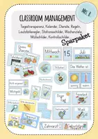 Vorschau - Stationenlernen - Sparpaket Classroom-Management (Kalender, Tagestransparenz, Dienste, Regeln...) - Deckblatt