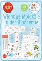Vorschau - Arbeitsblätter - Wichtige Moleküle in der Biochemie - 6x Spiele und Aktivitäten (Abitur) - Deckblatt